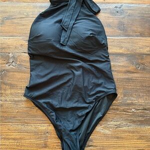 J. Crew Black One-Piece Swimsuit